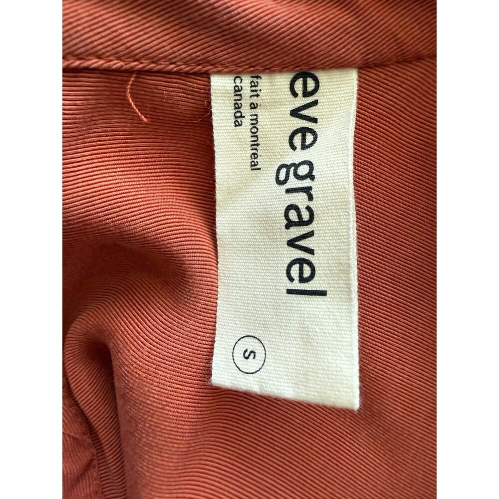 Eve Gravel Sonora Cinch Waist Dress Burnt Orange Pockets Size Small - Picture 8 of 13